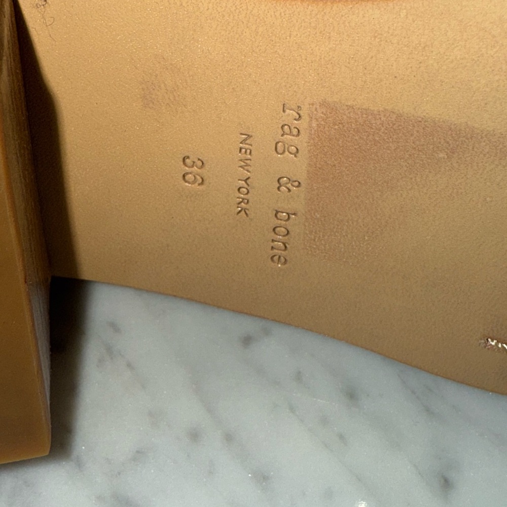 EXCELLENT rag & bone New York Walker Tan Suede Booties Size 6.5 $595 RETAIL! - Picture 8 of 10